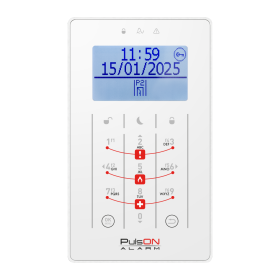 Πληκτρολόγιο Συναγερμού PulsOn Alarm LCD/T  (Πλήκτρα Αφής Λευκό)