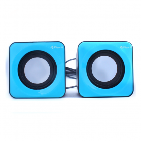 speaker for computer, Kisonli, V310, 2x3W, USB blue