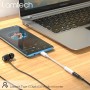 Lamtech Μετατροπέας USB-C male σε 3.5mm female Λευκό