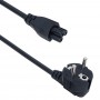 Καλώδιο Ρεύματος DeTech, Για τροφοδοτικά Laptop, CEE 7/7 - IEC C5, 1.5m